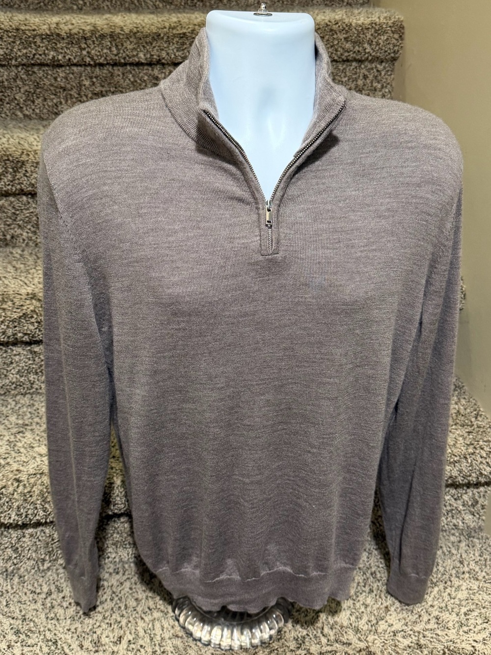 Like new *Hawes & Curtis* merino wool 1/4 zip pullover men’s sweater - M